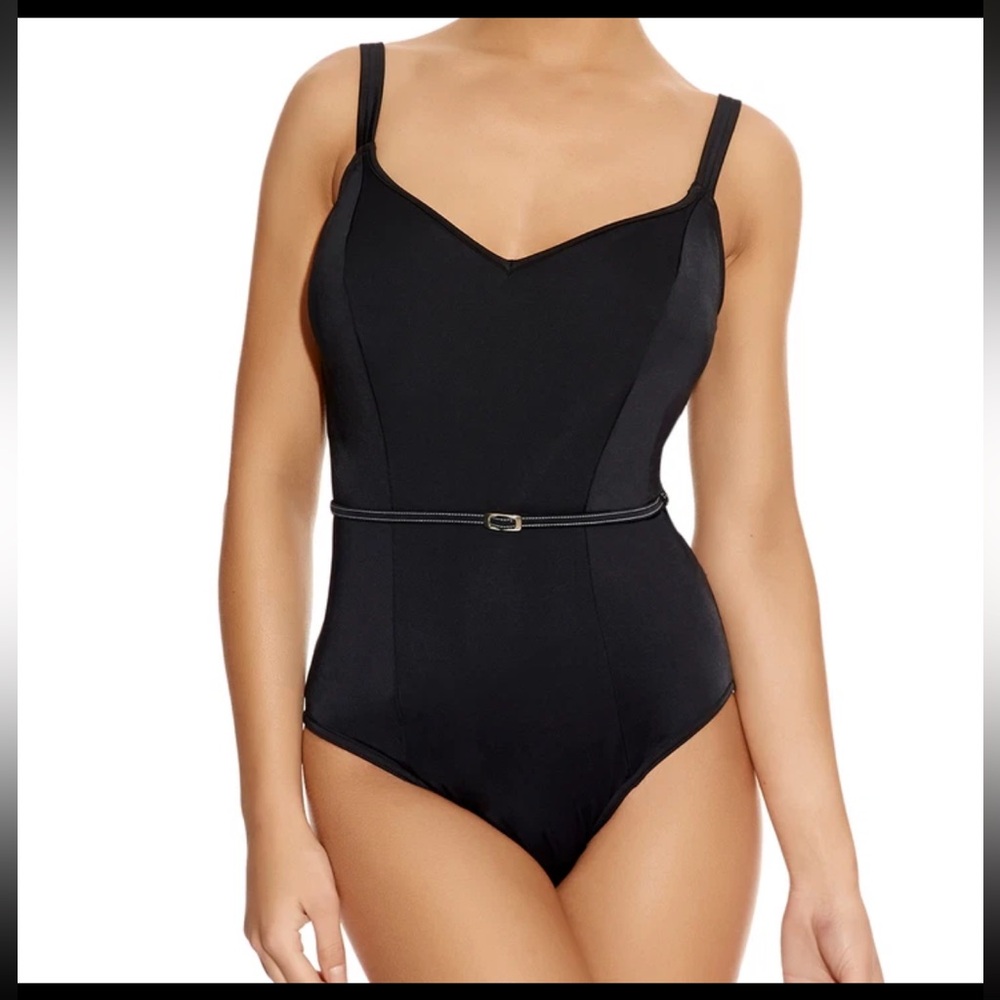 Freya Black Swimsuit with Belt
